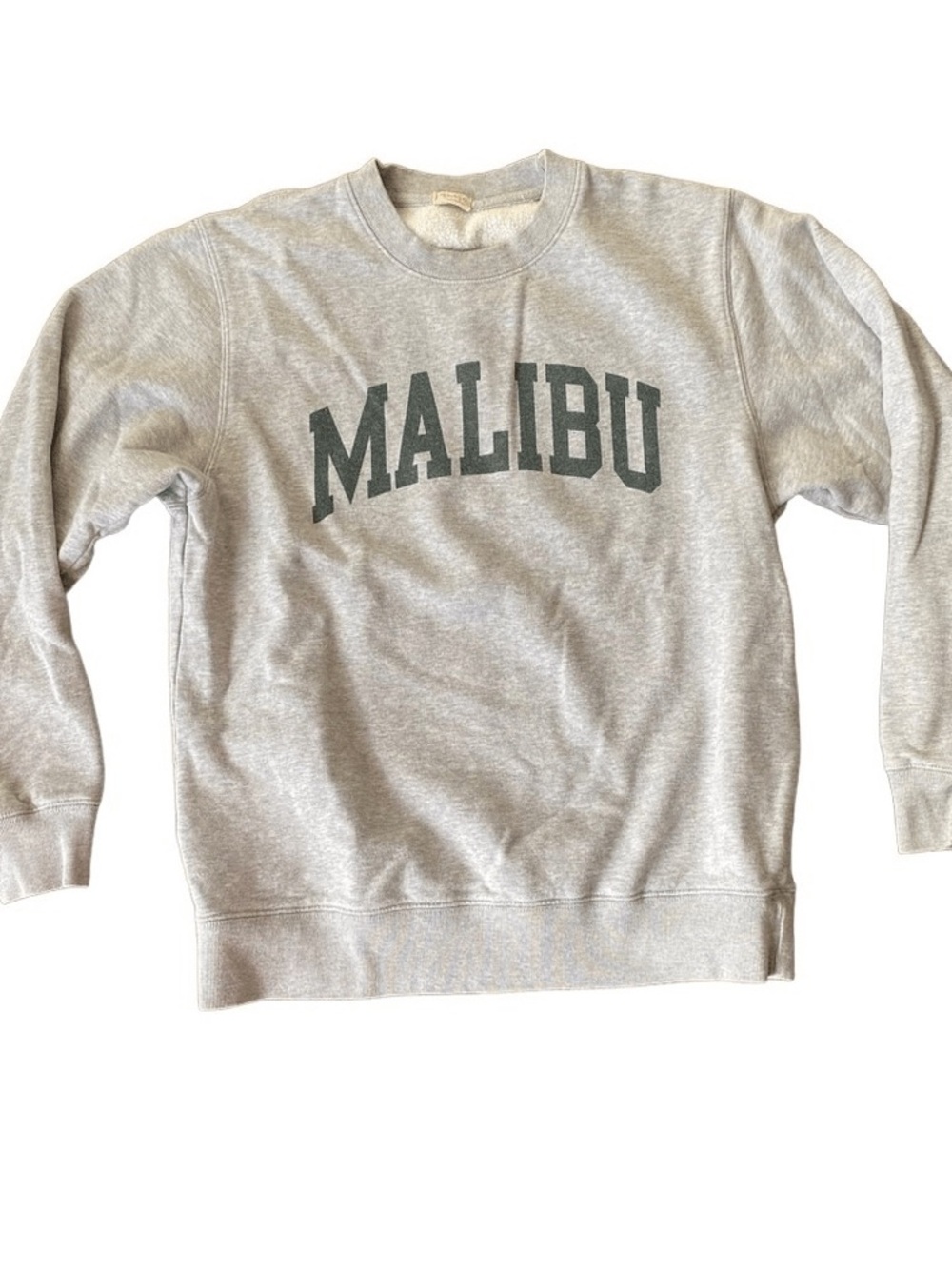 Brandy Melville Gray 'Malibu' Crewneck Sweatshirt